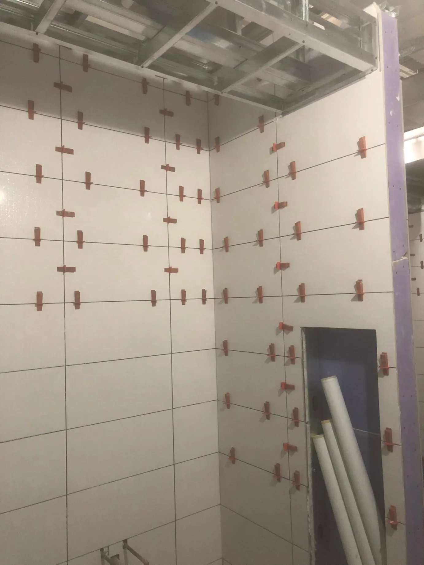 Custom tile shower with bonded waterproofing system installed by Dmtilellc in Central Connecticut